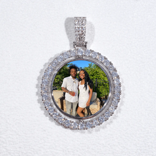 3D Spinning 2-Faced Custom Picture Pendant