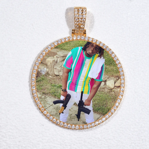 MEDIUM 3D CIRCLE CUSTOM PICTURE PENDANT