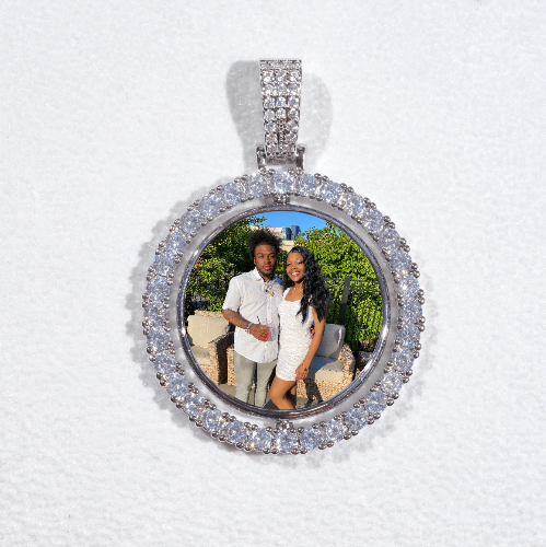 3D Spinning 2-Faced Custom Picture Pendant