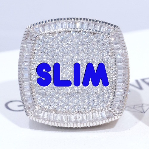 CUSTOM LETTER 3D ICED RING