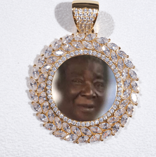 Large 3D Wheat Ear Custom Picture Pendant