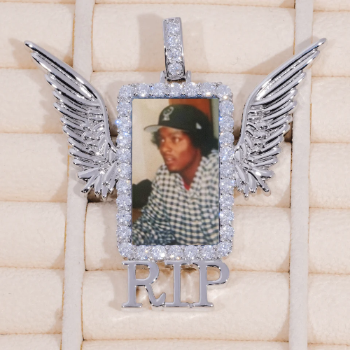 RIP WING 3D CUSTOM PICTURE PENDANT