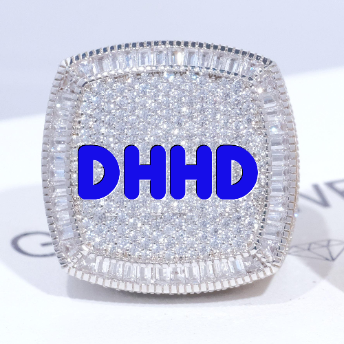 CUSTOM LETTER 3D ICED RING