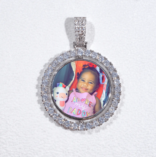 3D Spinning 2-Faced Custom Picture Pendant