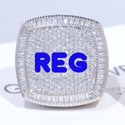 CUSTOM LETTER 3D ICED RING