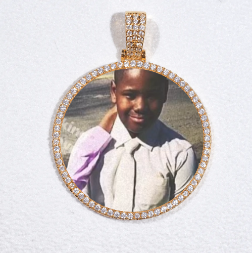 MEDIUM 3D CIRCLE CUSTOM PICTURE PENDANT