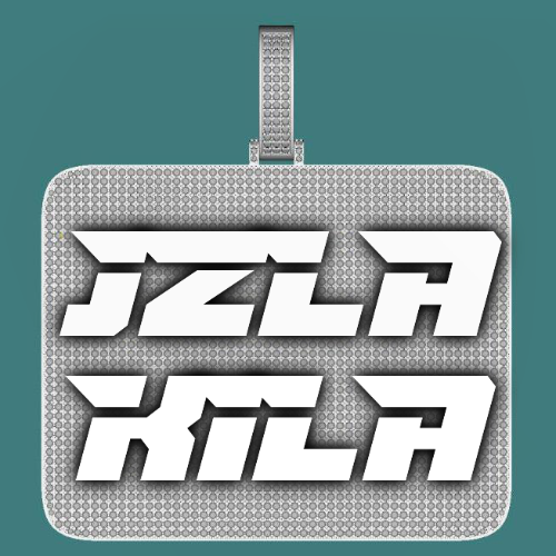 CUSTOM LETTER NECKLACE 3D BIG SQUARE
