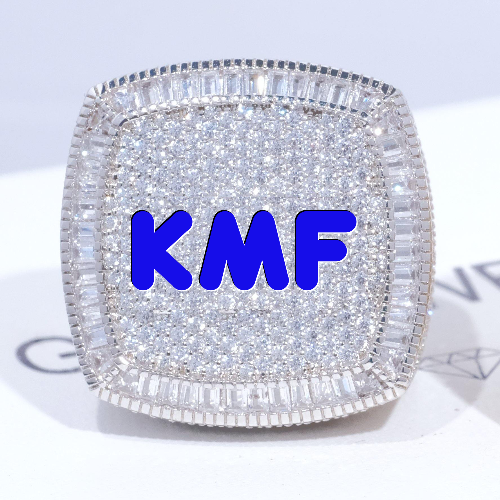 CUSTOM LETTER 3D ICED RING
