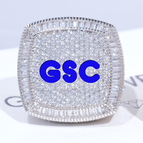 CUSTOM LETTER 3D ICED RING