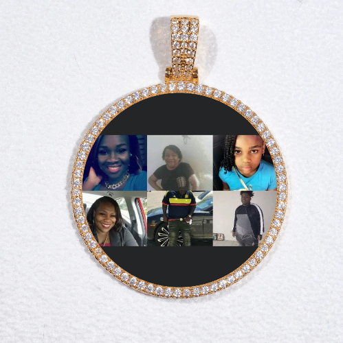 MEDIUM 3D CIRCLE CUSTOM PICTURE PENDANT