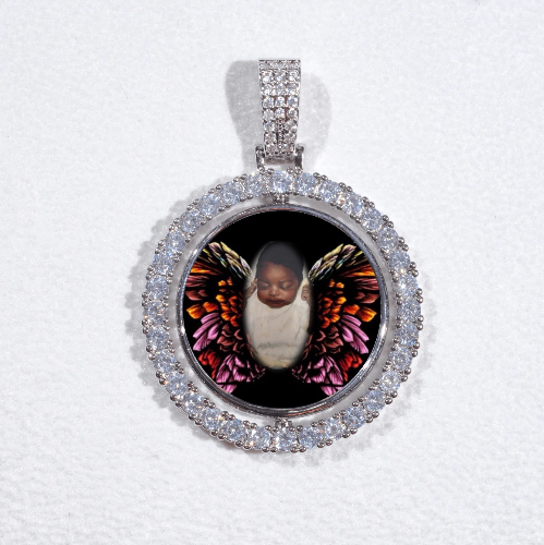3D Spinning 2-Faced Custom Picture Pendant