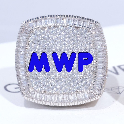 CUSTOM LETTER 3D ICED RING