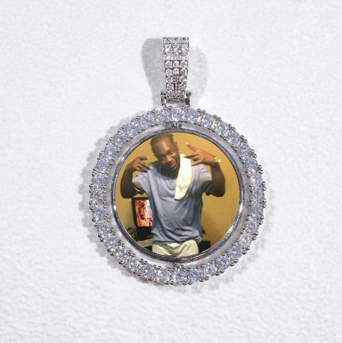 3D Spinning 2-Faced Custom Picture Pendant