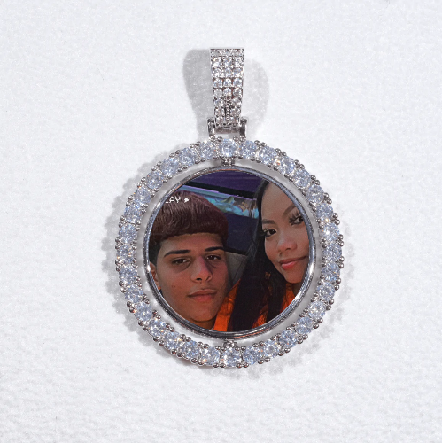 3D Spinning 2-Faced Custom Picture Pendant