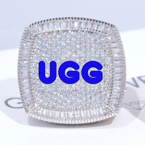 CUSTOM LETTER 3D ICED RING