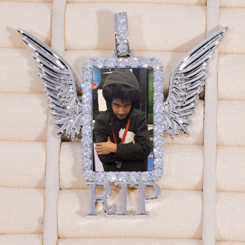 RIP WING 3D CUSTOM PICTURE PENDANT