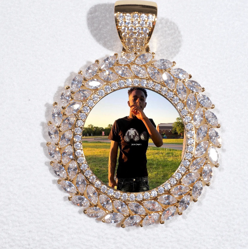 Large 3D Wheat Ear Custom Picture Pendant