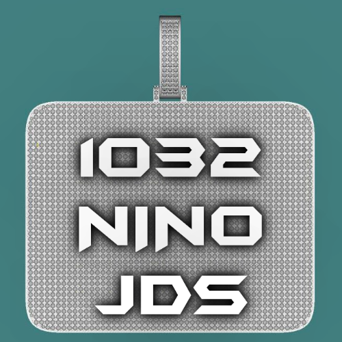 CUSTOM LETTER NECKLACE 3D BIG SQUARE