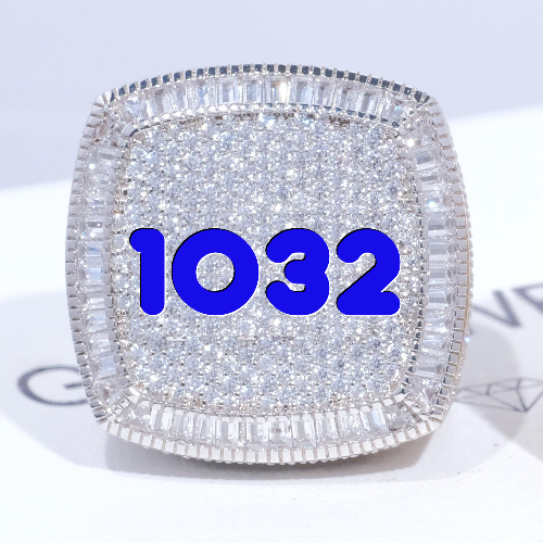 CUSTOM LETTER 3D ICED RING