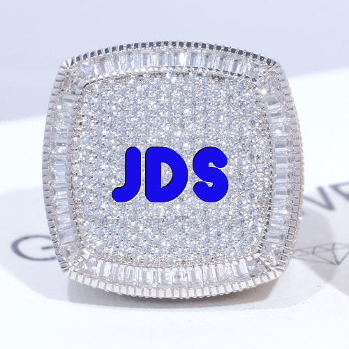 CUSTOM LETTER 3D ICED RING
