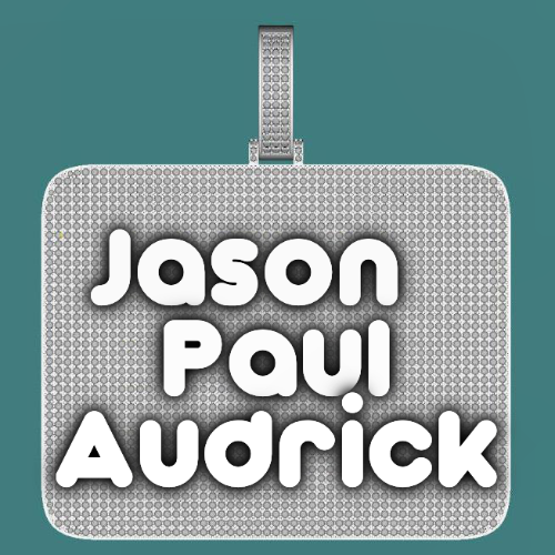 CUSTOM LETTER NECKLACE 3D BIG SQUARE