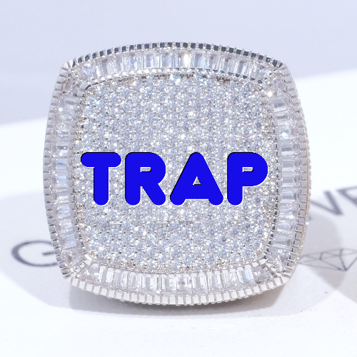 CUSTOM LETTER 3D ICED RING