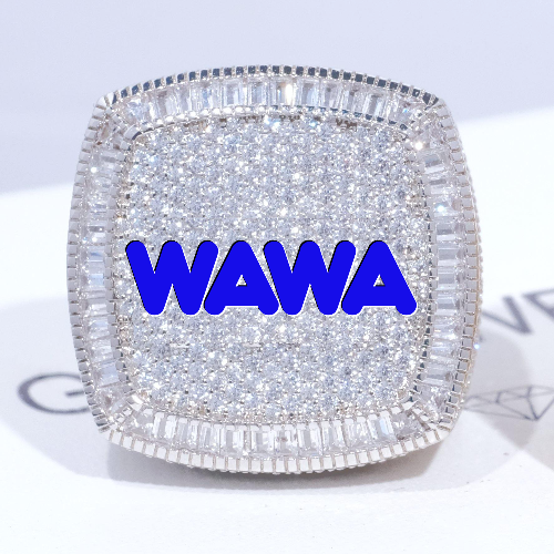 CUSTOM LETTER 3D ICED RING