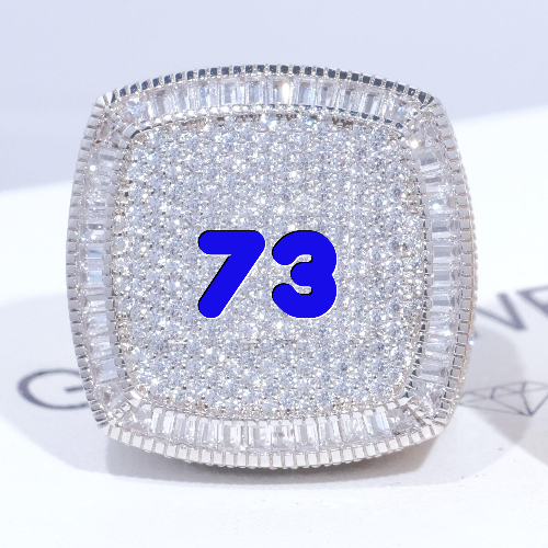 CUSTOM LETTER 3D ICED RING