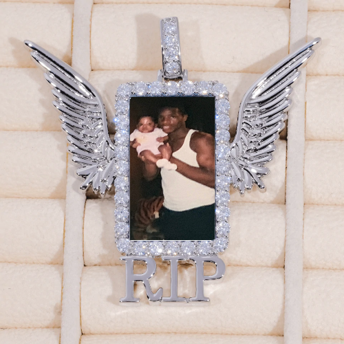 RIP WING 3D CUSTOM PICTURE PENDANT