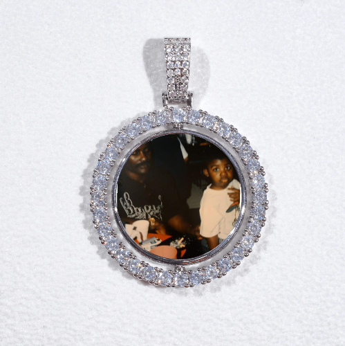 3D Spinning 2-Faced Custom Picture Pendant
