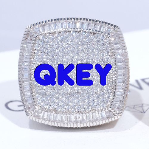 CUSTOM LETTER 3D ICED RING