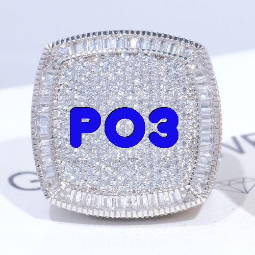 CUSTOM LETTER 3D ICED RING
