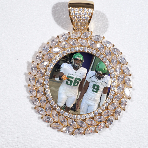 Large 3D Wheat Ear Custom Picture Pendant