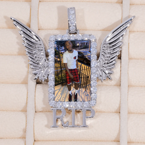 RIP WING 3D CUSTOM PICTURE PENDANT