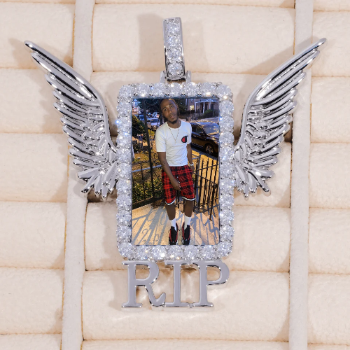 RIP WING 3D CUSTOM PICTURE PENDANT