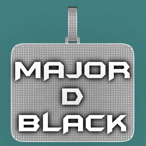 CUSTOM LETTER NECKLACE 3D BIG SQUARE