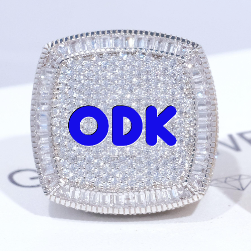 CUSTOM LETTER 3D ICED RING