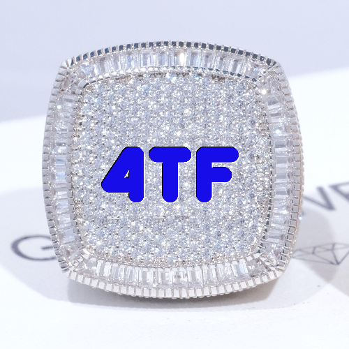 CUSTOM LETTER 3D ICED RING