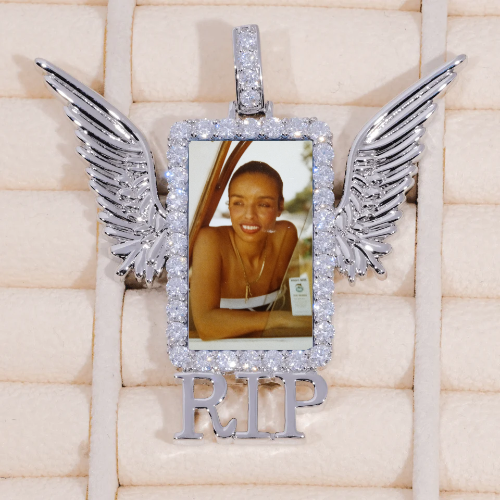 RIP WING 3D CUSTOM PICTURE PENDANT