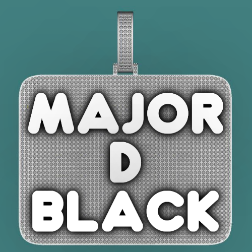 CUSTOM LETTER NECKLACE 3D BIG SQUARE