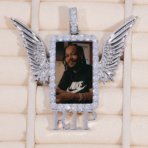 RIP WING 3D CUSTOM PICTURE PENDANT