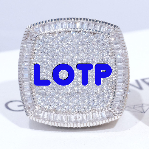 CUSTOM LETTER 3D ICED RING