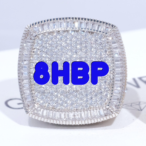 CUSTOM LETTER 3D ICED RING