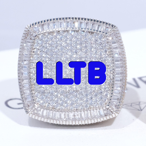 CUSTOM LETTER 3D ICED RING