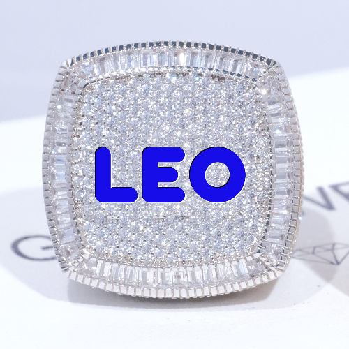 CUSTOM LETTER 3D ICED RING
