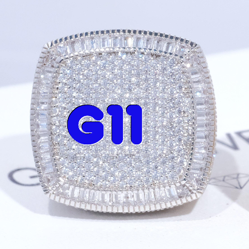CUSTOM LETTER 3D ICED RING