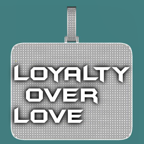 CUSTOM LETTER NECKLACE 3D BIG SQUARE