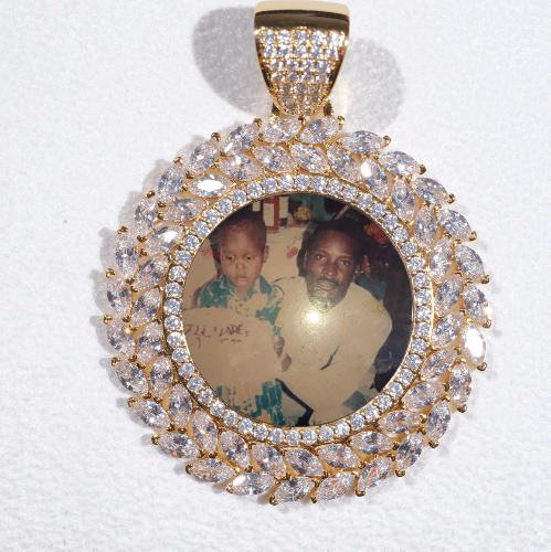 Large 3D Wheat Ear Custom Picture Pendant
