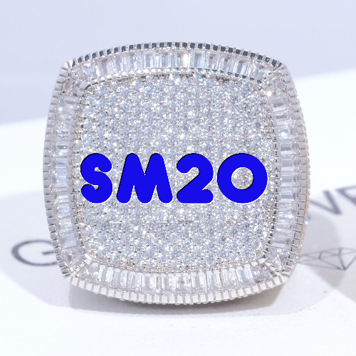 CUSTOM LETTER 3D ICED RING