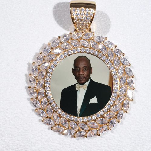 Large 3D Wheat Ear Custom Picture Pendant